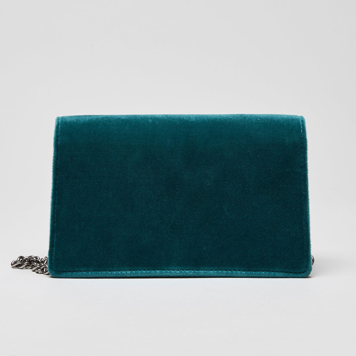 Gucci Velvet Super Mini Dionysus Shoulder Bag Teal (Back)