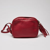 Gucci Pebbled Calfskin Small Soho Disco Bag Tabasco Red (back)