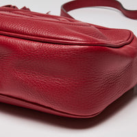 Gucci Pebbled Calfskin Small Soho Disco Bag Tabasco Red (Corner)