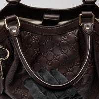 Gucci Dark Brown Guccissima Leather Sukey Tote (Front)