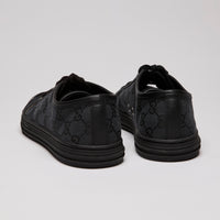 Gucci Black GG Canvas Low Top Sneakers Size 38.5