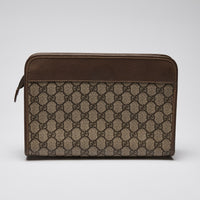 Gucci Ophidia Leather Clutch Bag Brown