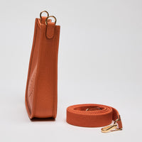 Excellent Pre-Loved Hermes Mini Evelyn Clemence Leather "Amazone" Orange (Side)