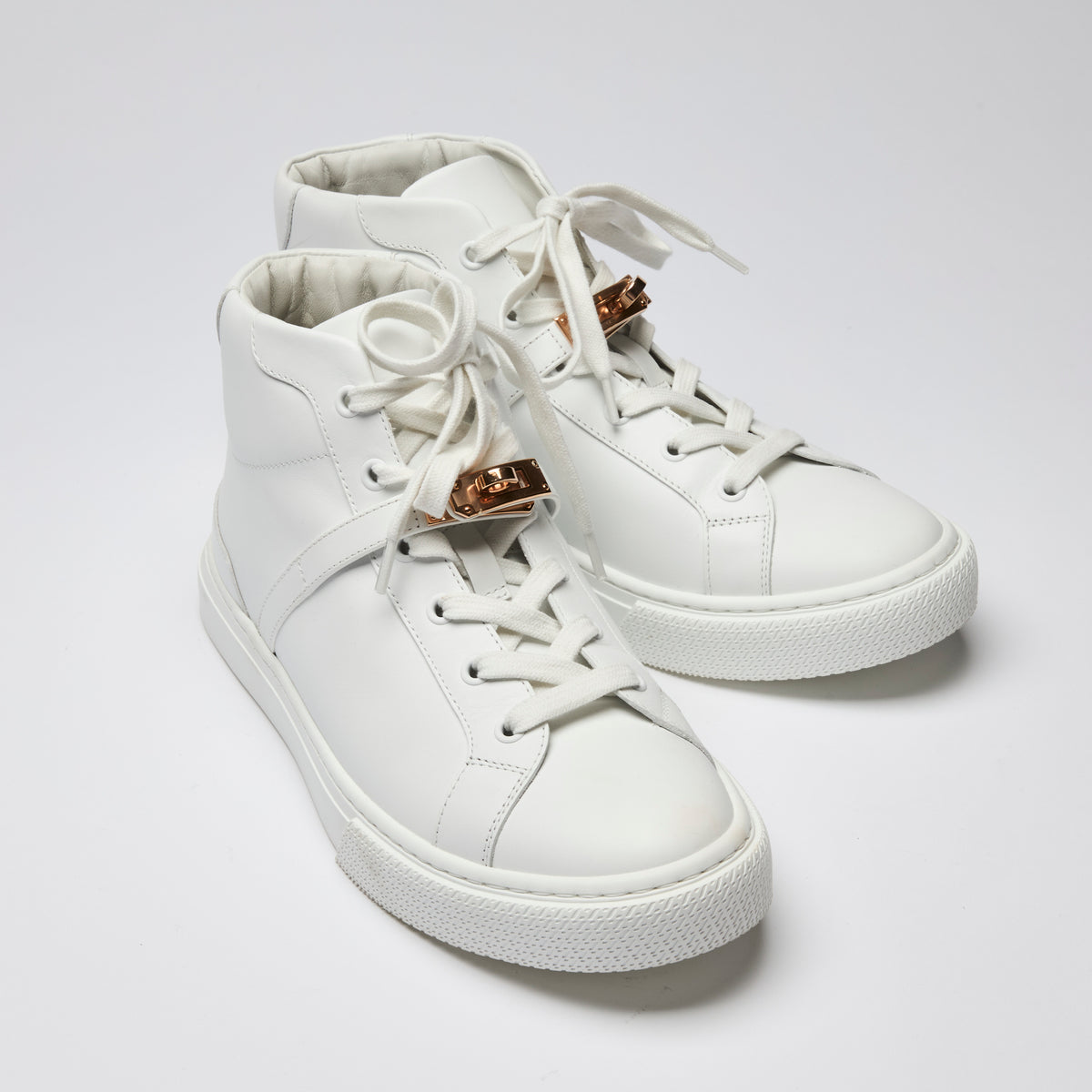 Hermes "Daydream" High-Top Sneaker with Kelly Buckle Size 40