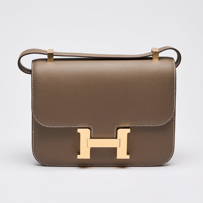 Hermes Caramel Leather Constance 18 (Front)