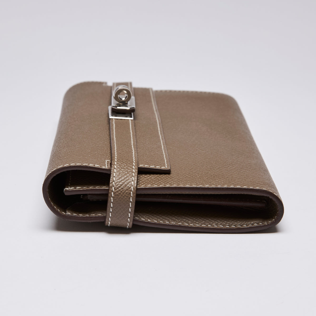 Hermes Epsom Kelley Wallet Etoupe (Side)