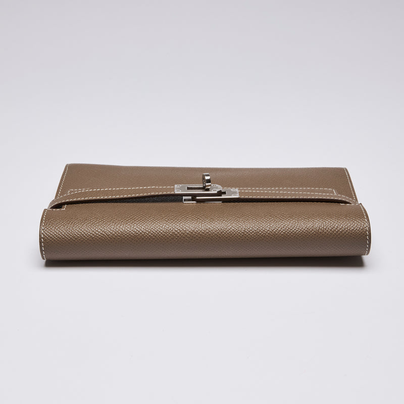 Hermes Epsom Kelley Wallet Etoupe (Bottom)