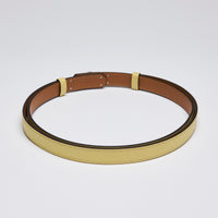 Hermes Epsom Kelly Belt Jaune Poussin