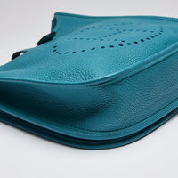 Hermes Taurillon Clemence  Evelyne 29 Blue (Corner)