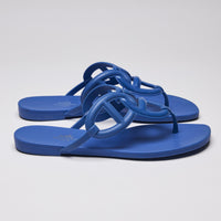 Hermes Egerie Sandals Blue Outremer Size 38