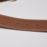 Hermes H Belt Buckle & Reversible Two-Tone Leather Strap