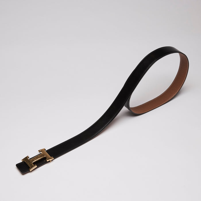 Hermes 'H' Belt Buckle & Reversible Leather Strap