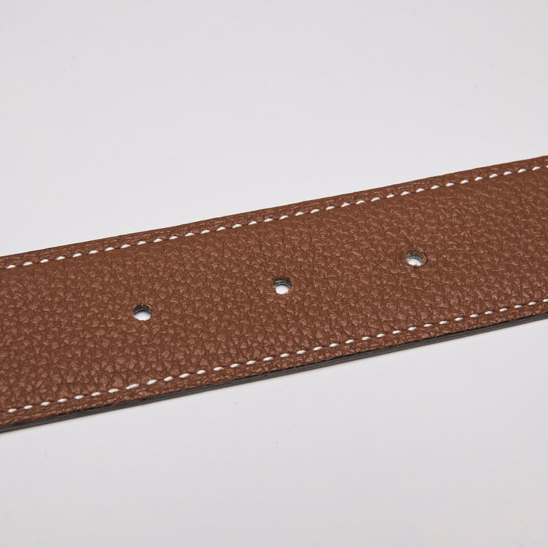 Hermes H Belt Buckle & Reversible Two-Tone Leather Strap