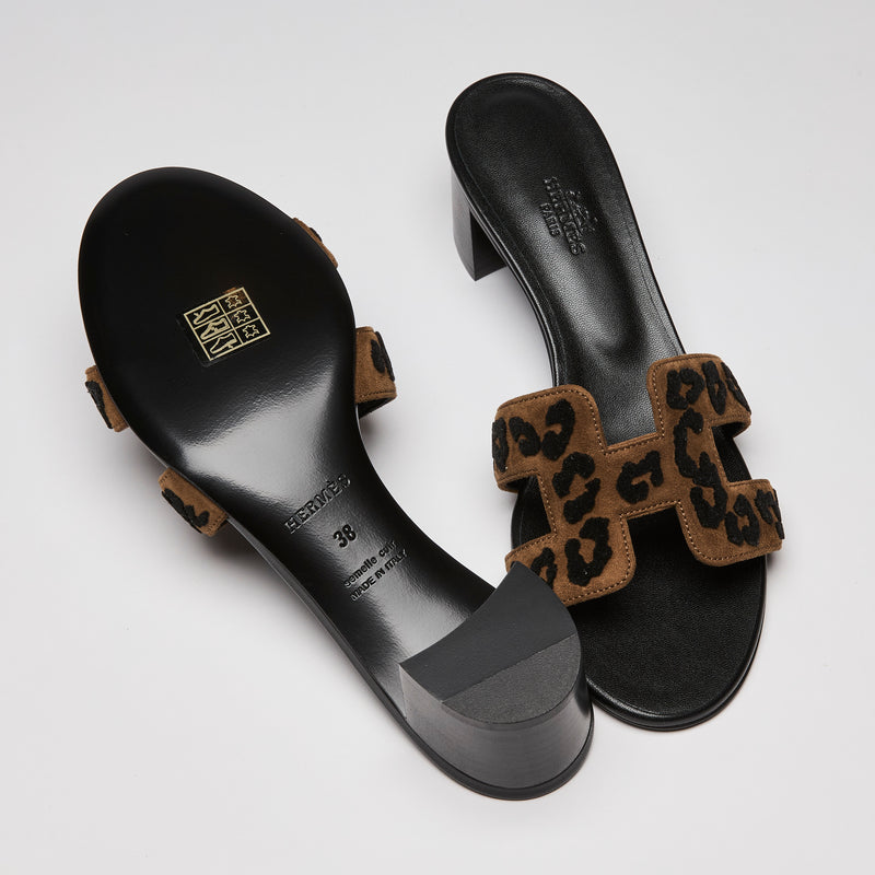 Hermès Oasis Leather Sandals Size 38