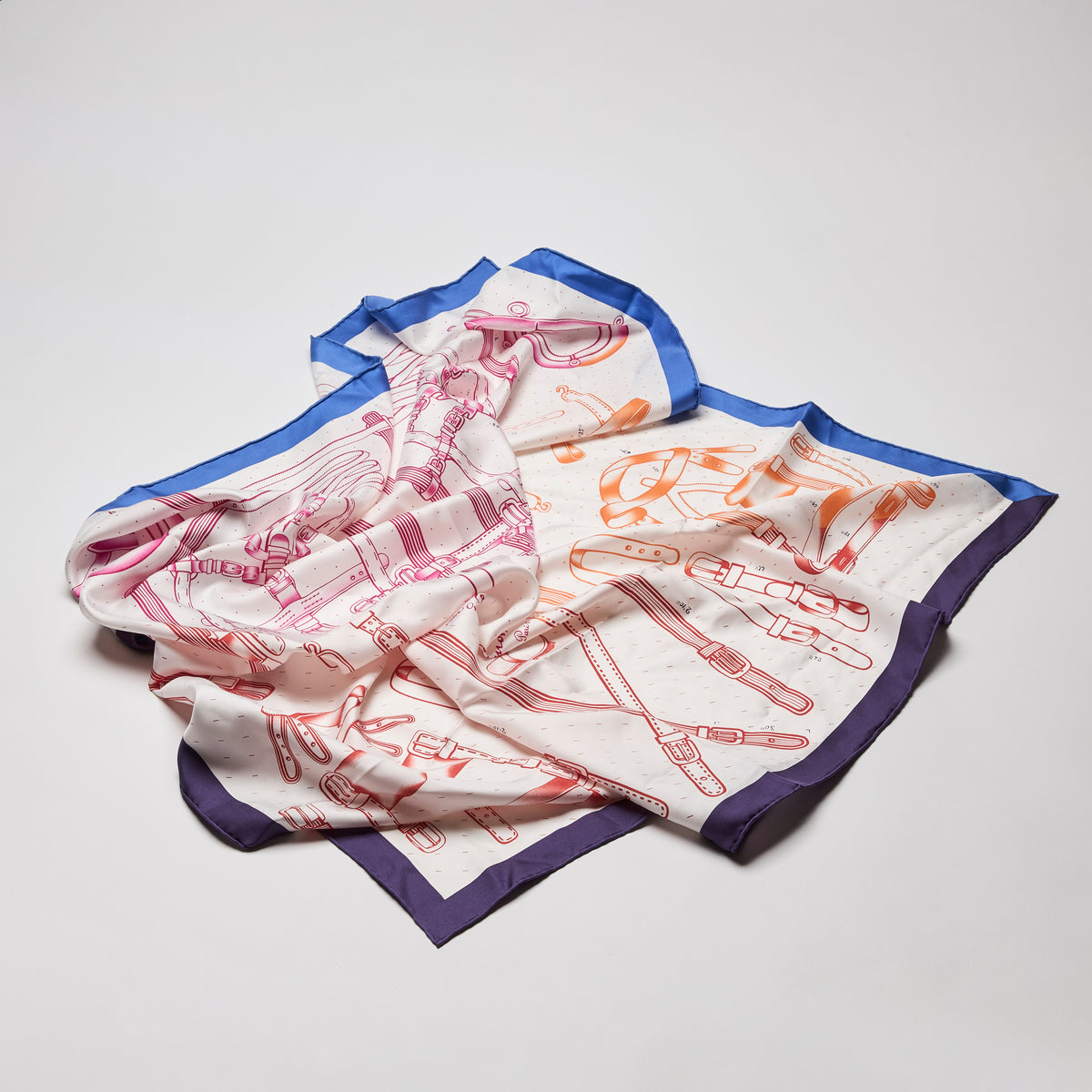 Hermes Silk Harnais De Timon Scarf