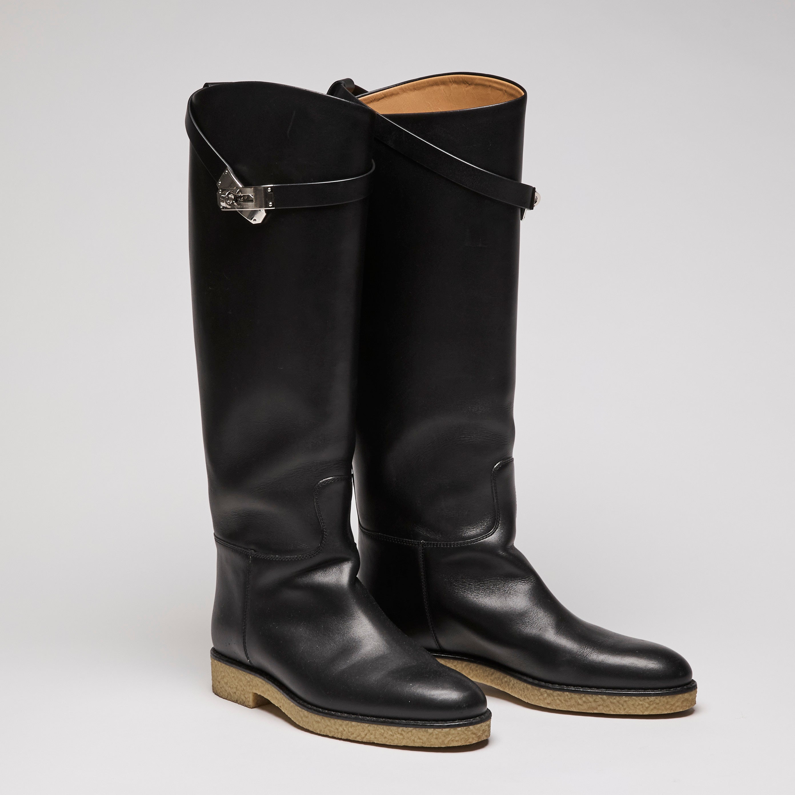 Hermes knee high boots hotsell