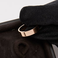 Hermes Rose Gold Kelly Ring W/ 4 Diamonds(back)