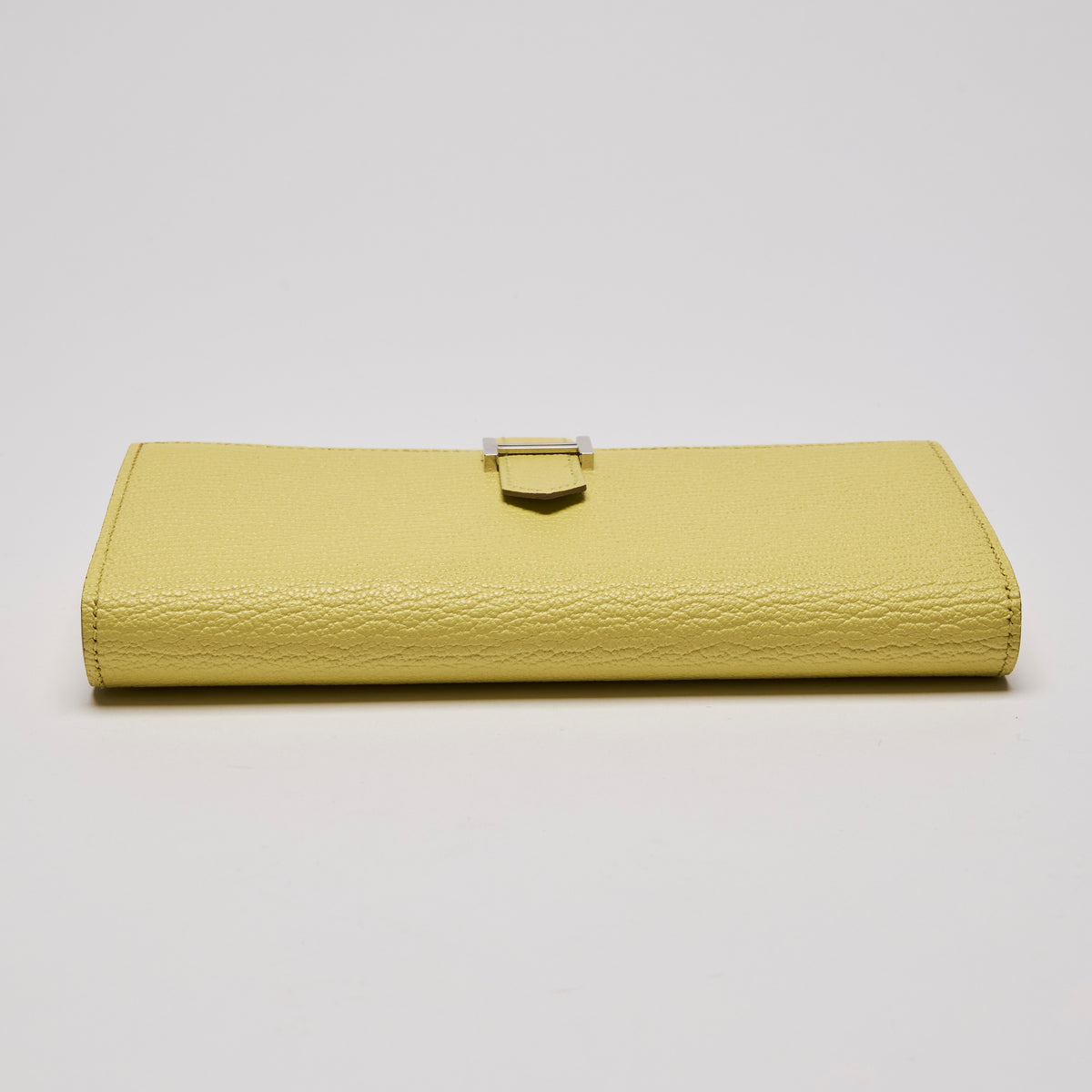 Hermes Chevre Mysore Bearn Gusset Long Wallet Yellow (Top)