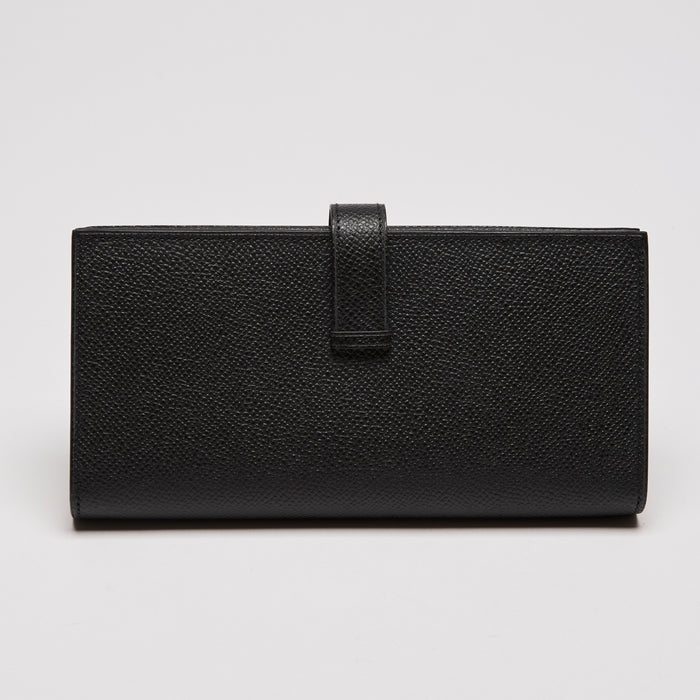 Hermes Bearn Gusset Long Wallet Black (Back)