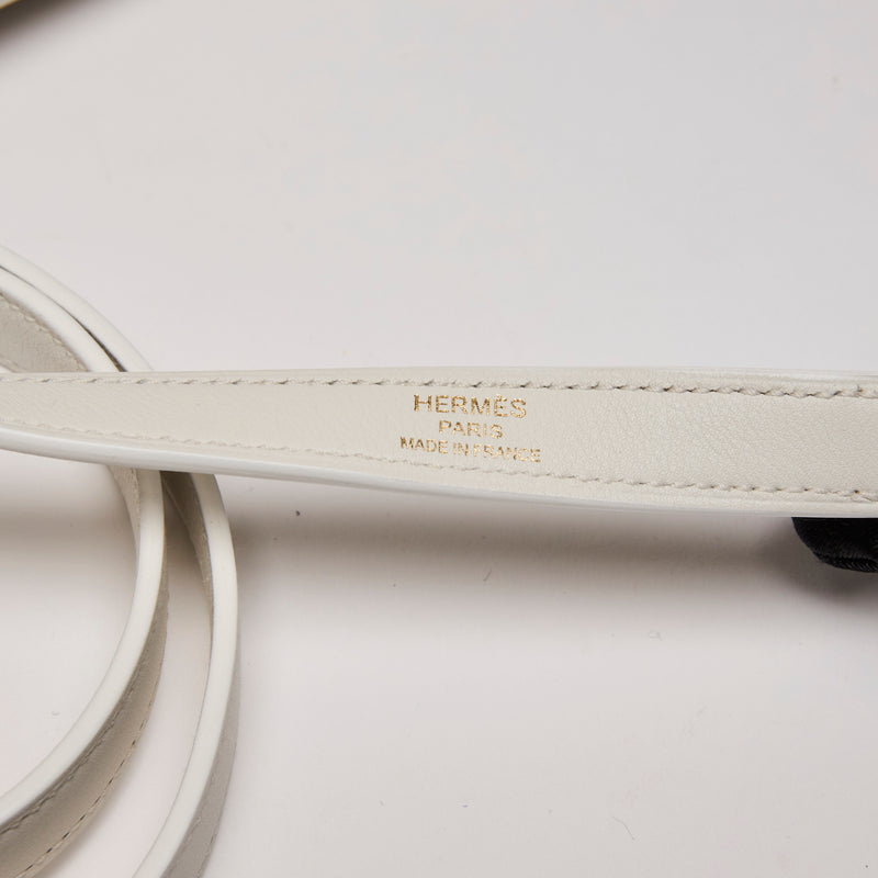 Hermes White Swift Leather Kelly 25