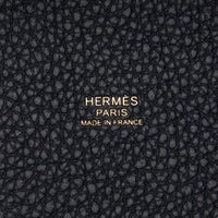 Hermes Dark Navy Clemence Leather Picotin 18 