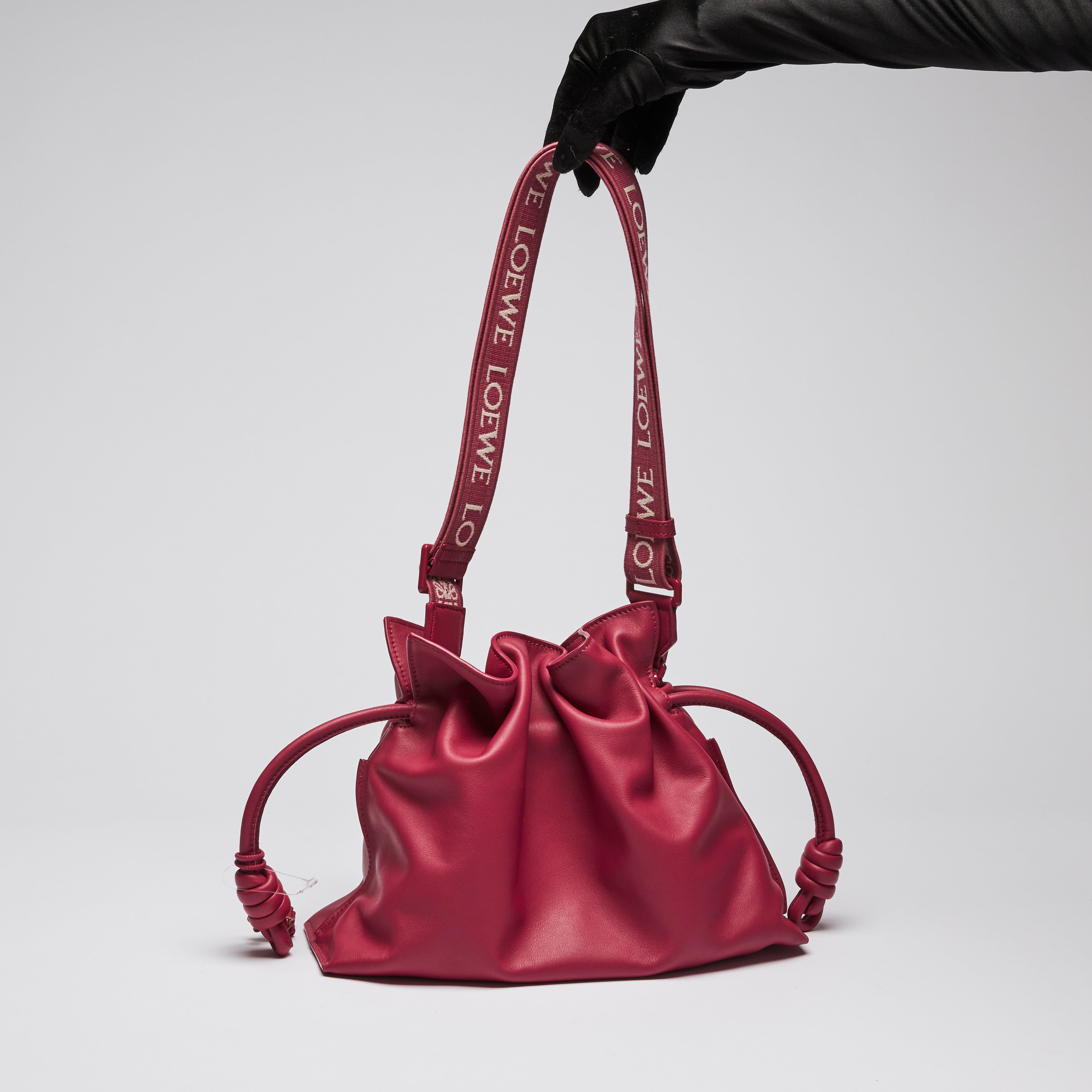 Loewe Magenta Pink Flamenco Drawstring Bag