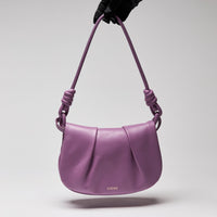 Loewe Shiny Nappa Calfskin Paseo Satchel Rockrose Purple (Front)