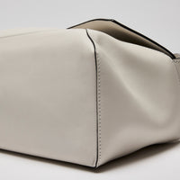 Loewe Leather Puzzle Hobo Bag in Light Gray (Corner)