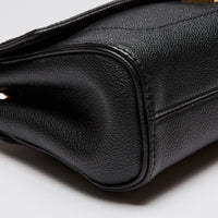 Pre-Loved Louis Vuitton Empreinte Black Leather Shoulder Chain Flap Bag  (Corner)