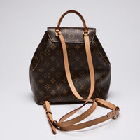 Louis Vuitton "Montsouris" PM Monogram and Leather Backpack