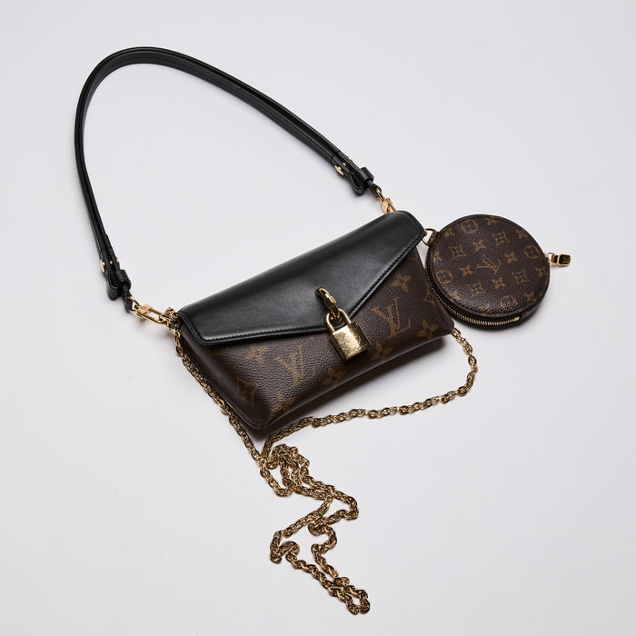 Louis Vuitton "Padlock On Strap" Bag in Monogram and Leather