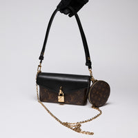 Louis Vuitton "Padlock On Strap" Bag in Monogram and Leather