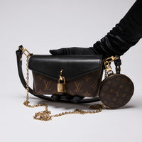 Louis Vuitton "Padlock On Strap" Bag in Monogram and Leather