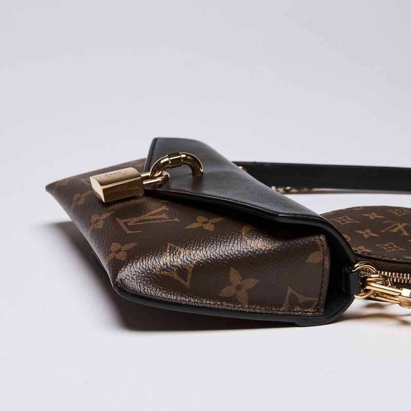 Louis Vuitton "Padlock On Strap" Bag in Monogram and Leather