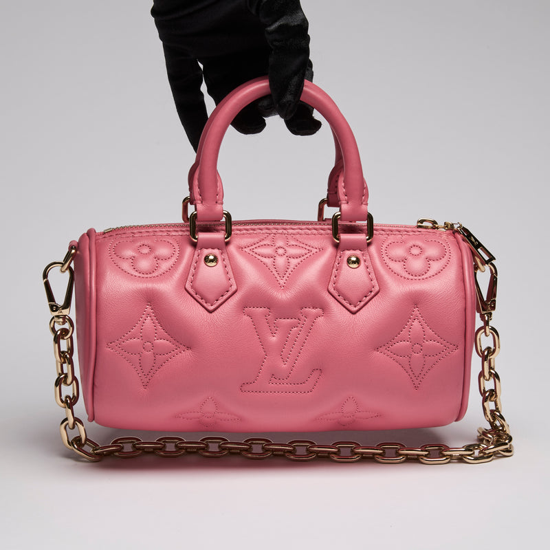 Louis Vuitton Embossed Pink Mini Papillon Bag