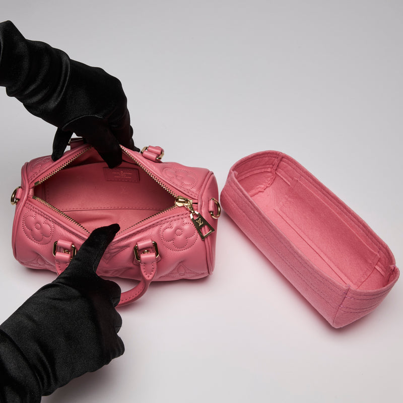 Louis Vuitton Embossed Pink Mini Papillon Bag