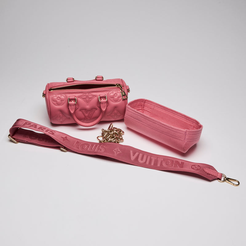 Louis Vuitton Embossed Pink Mini Papillon Bag