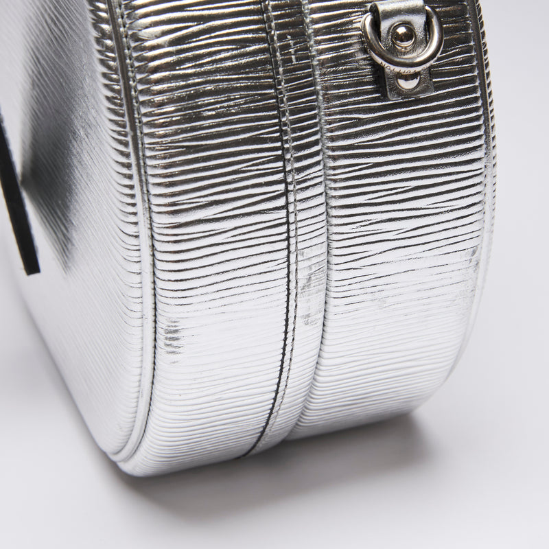 Louis Vuitton Metallic Epi Leather Petite Boite Silver(Side)