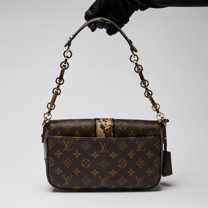 Louis Vuitton Limited Edition Python Monogramissime Pochette Flap Bag