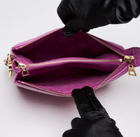 Louis Vuitton Purple Lambskin Embossed Monogram Coussin (Interior)