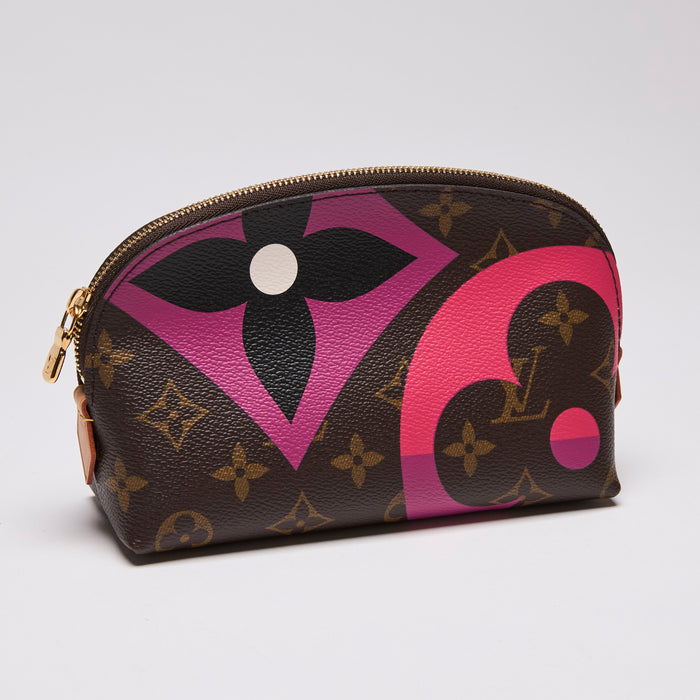 Louis Vuitton Cosmetic Pouch "Game on Monogram" (Front)