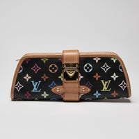 Louis Vuitton Shirley Multi-Color Monogram Clutch Black (Front)