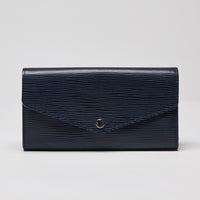 Louis Vuitton Blue Marine Epi Leather Sarah Wallet (Front)