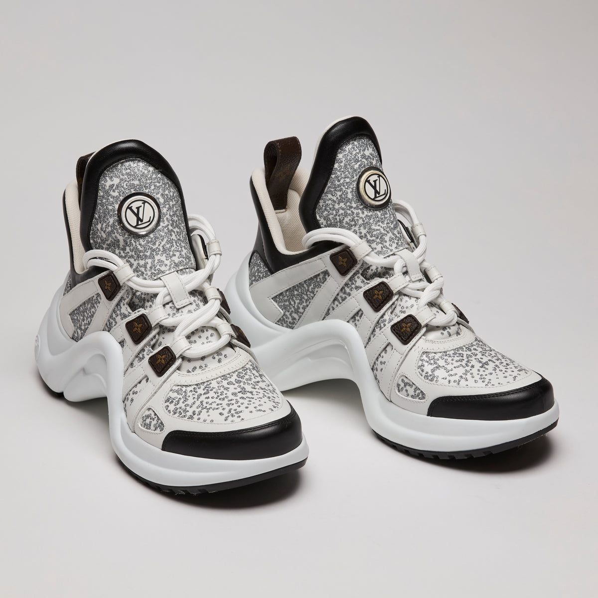 LV Archlight Sneakers (White/Silver/Black) Size 37.5(front)