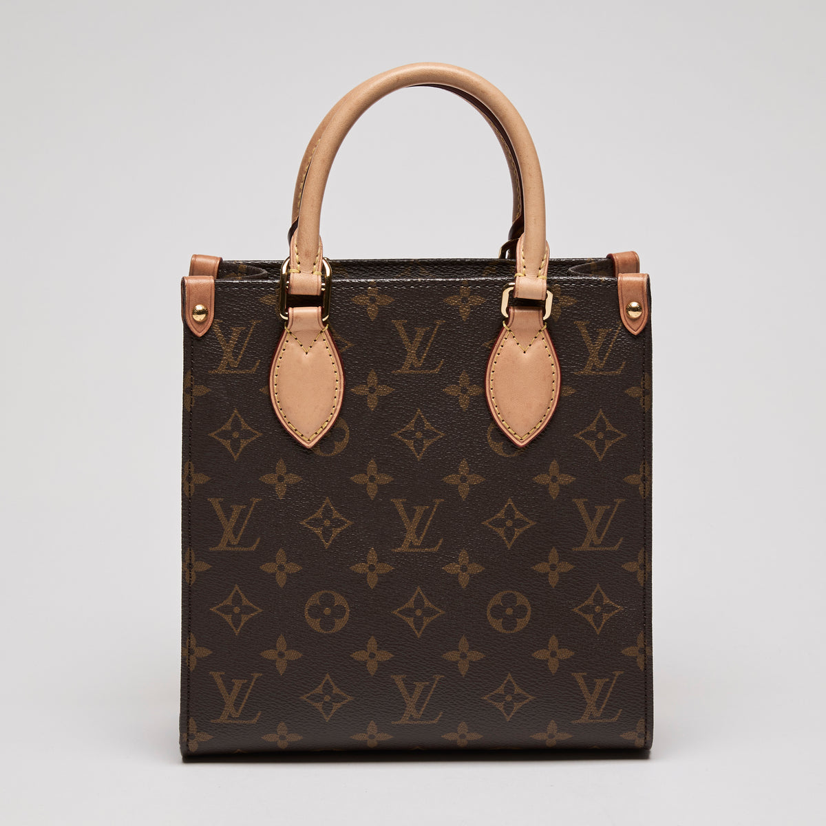 LV Mini Sac Plat BB Monogram Tote Bag(front)