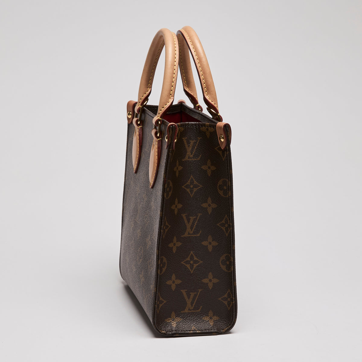 LV Mini Sac Plat BB Monogram Tote Bag(side)