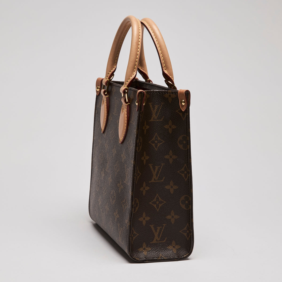 LV Mini Sac Plat BB Monogram Tote Bag(side)