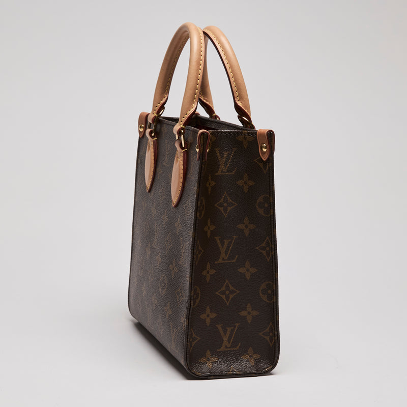 LV Mini Sac Plat BB Monogram Tote Bag(side)