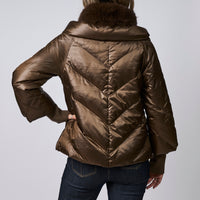 Max Mara Brown Down Jacket Size 38