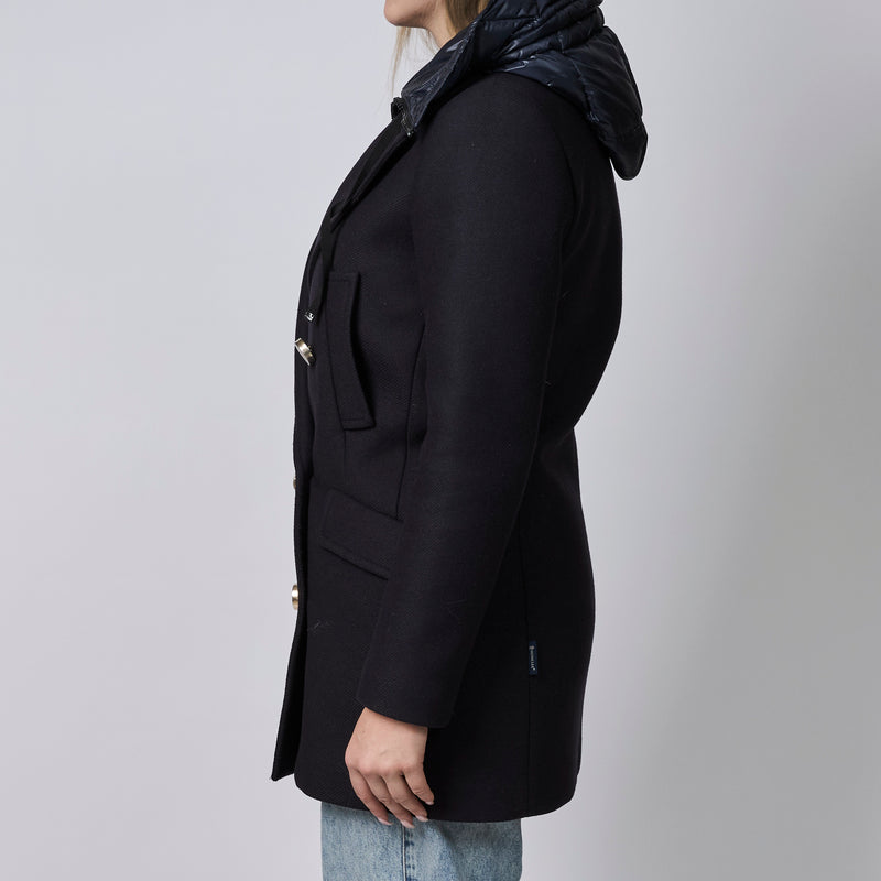 Moncler Navy Wool Peacoat Size 2